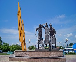 Памятник "Строителям железной дороги Старый Оскол - Ржава" 

